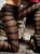 Baci Lingerie – Sorte Strømpebukser Med Tværstriber