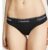 Calvin Klein Perizoma Thong-Black-Silver Logo