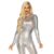 Leg Avenue Laser Cut Metallic Catsuit