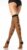 Leg Avenue Striped Stockings With Rubber Spider Back Seam (Halloween)