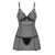 Obsessive Alessandra Babydoll Og G-Streng Sort